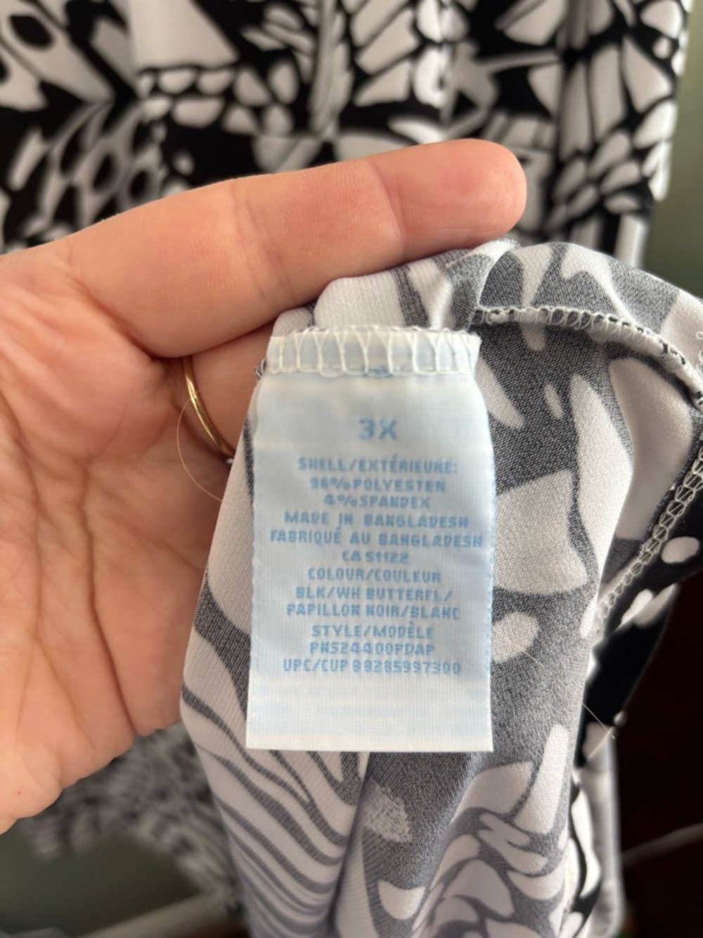 156.) 🤍SALE🤍Penmans / Black and White Butterfly Print Dress - Picture 3 of 5